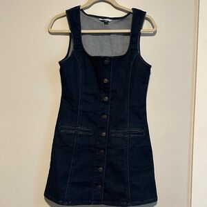 American Eagle Outfitters Black Denim Mini Dress
